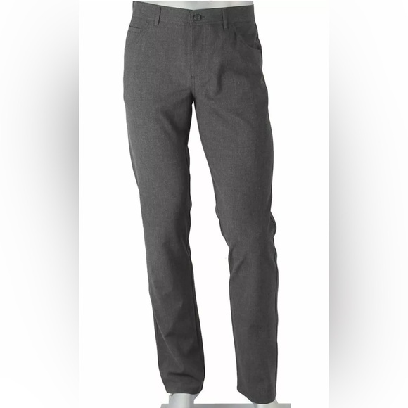 Alberto Stone Ceramica Fabric Modern Fit Pants In Charcoal Size 33 $235